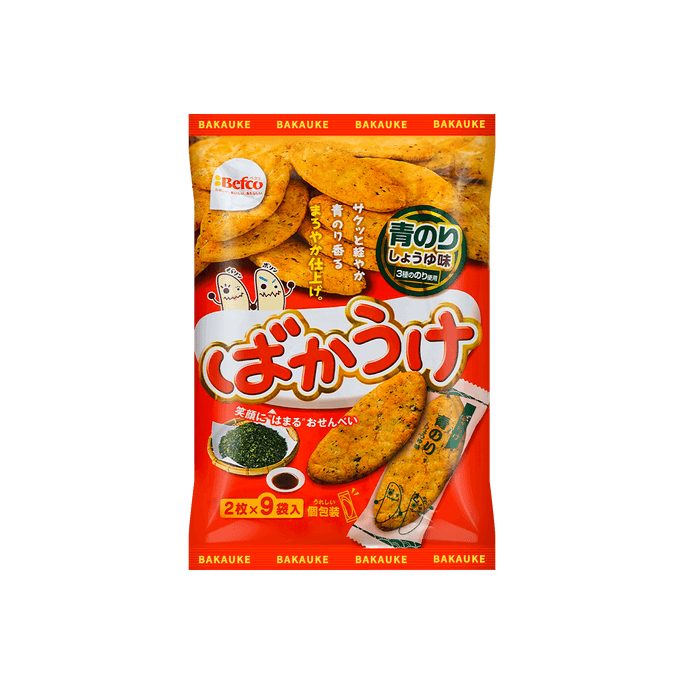 日本BEFCO栗山 醬油米果煎餅 海苔口味 99g
