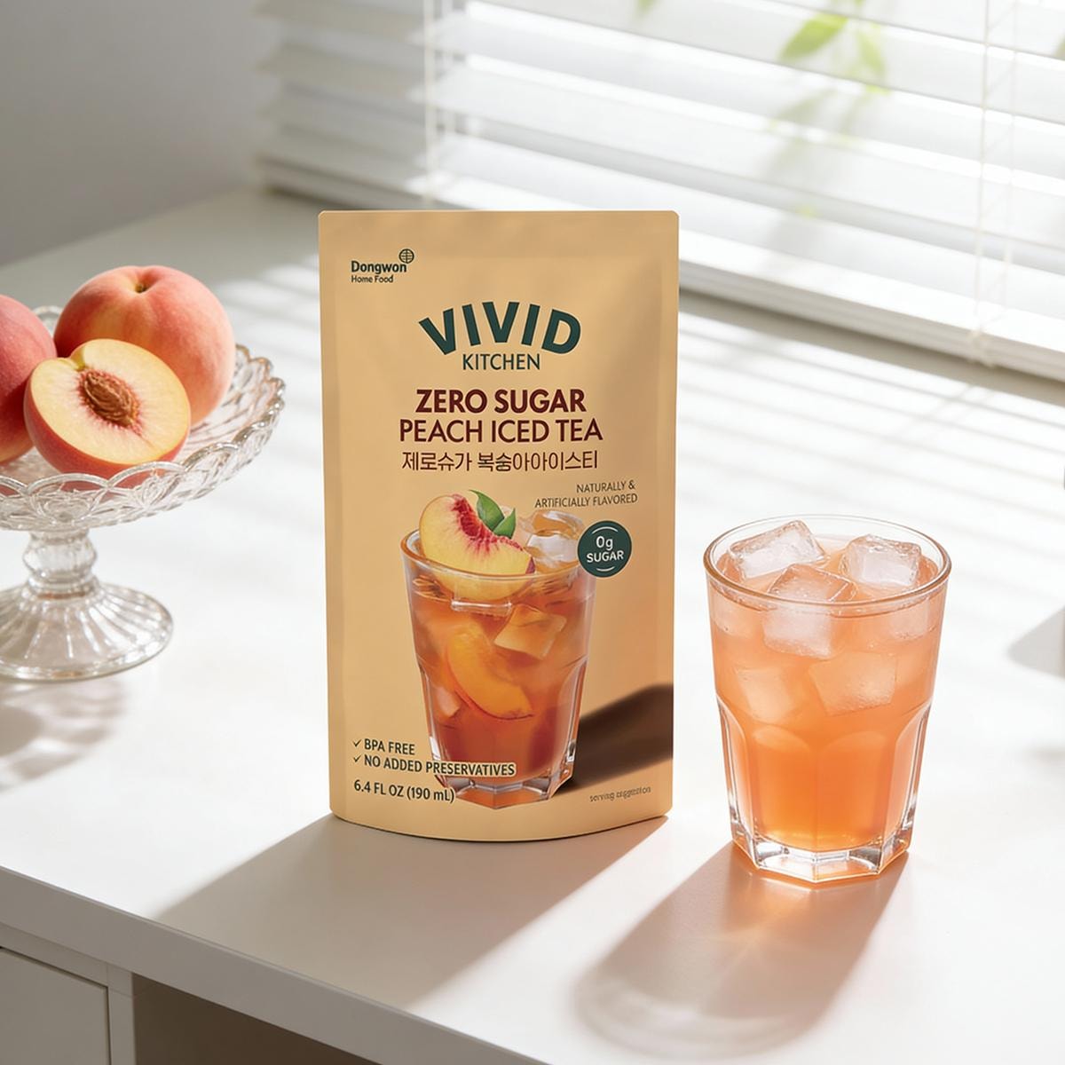 I.S.E. アイセ チャクラ イオン棒 ヒーリング リラックス VIVID KITCHEN ゼロシュガー ピーチアイスティー 6.4液量オンス【糖類0
