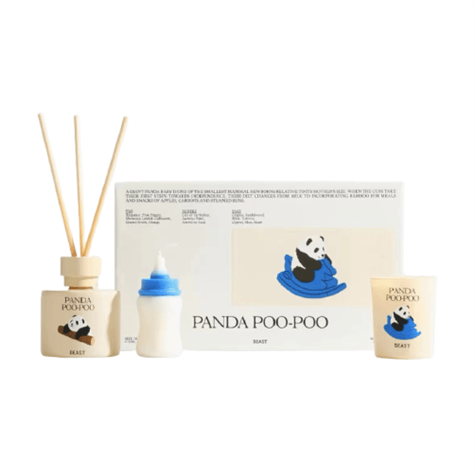 [중국에서 직접 메일] THEBEAST Beastiality Osmanthus Panda 귀여운 향기 양초 선물 상자 디퓨저 소녀 생일 선물 과일 향기