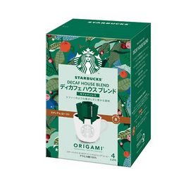 Starbucks ORIGAMI decaf home mix 1 box (4 bags)