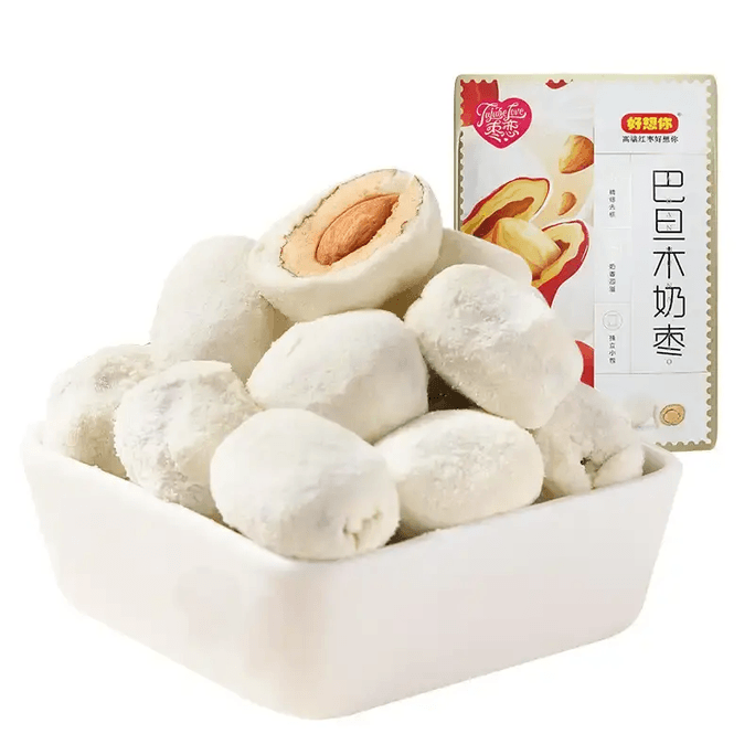 【중국 직송】하오샹니 아몬드 밀크데이츠 128g 밀키하고 바삭한 새로운 즐거움