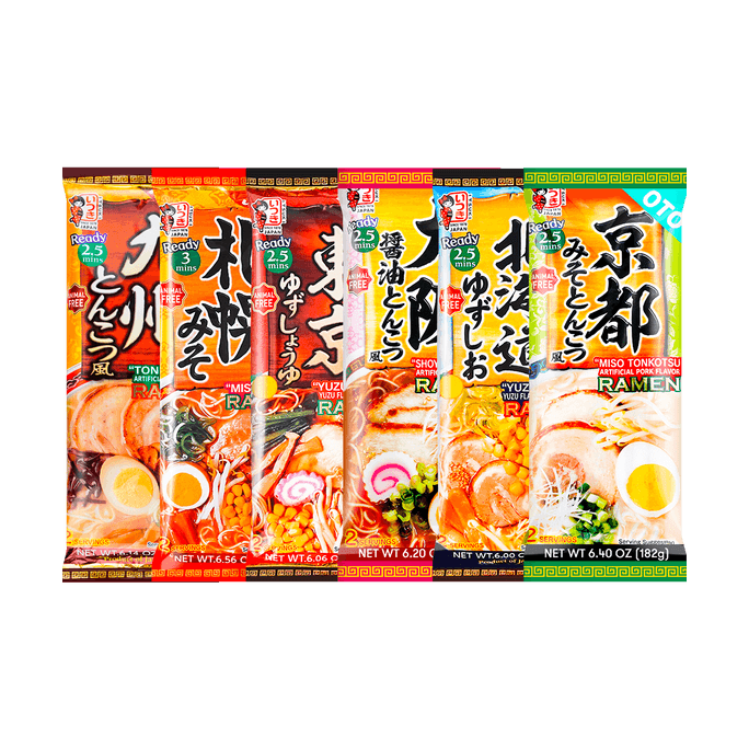 【店庆限定】日本ITSUKI五木 日式拉面 混合6口味【最好吃的日本拉面大礼包】