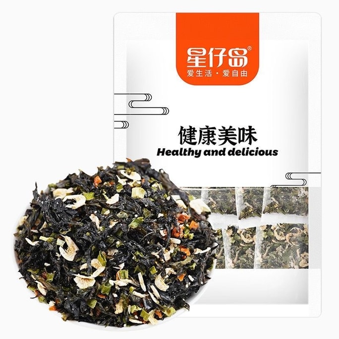  Seaweed and dried shrimp soup mix 1 bag 72g (12 small sachets inside) Instant seaweed soup, healthy and delicious soup mix