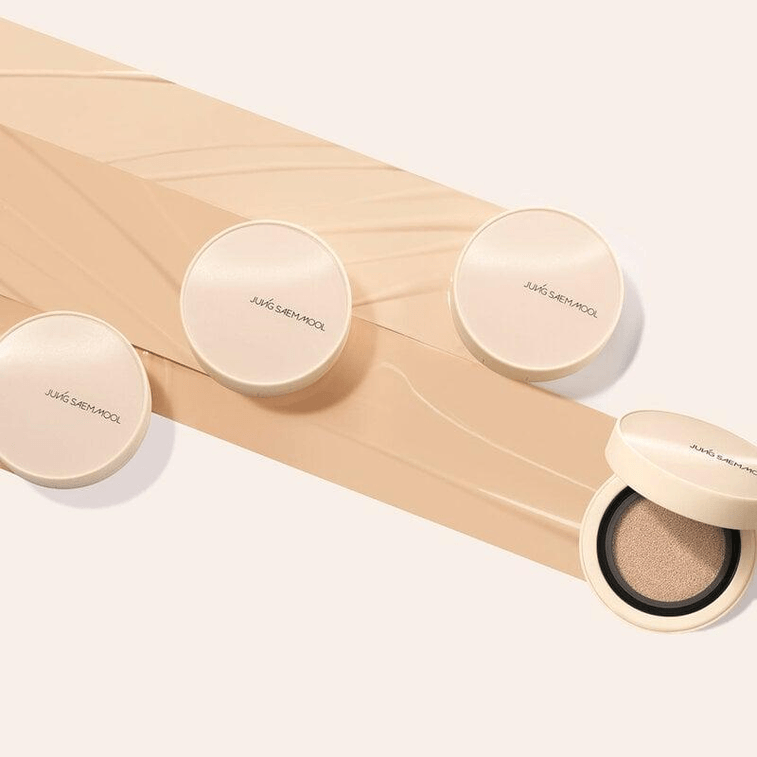 [한국 직배송] 정샘물 롱래스팅 플로리스 소프트 포커스 누드 스킨 쿠션 파운데이션 (가볍고 컨실링, 오일 컨트롤 BB크림 파운데이션 리필 포함) SPF50+ PA+++ 14g*2 #21 N Light (페어리) 4