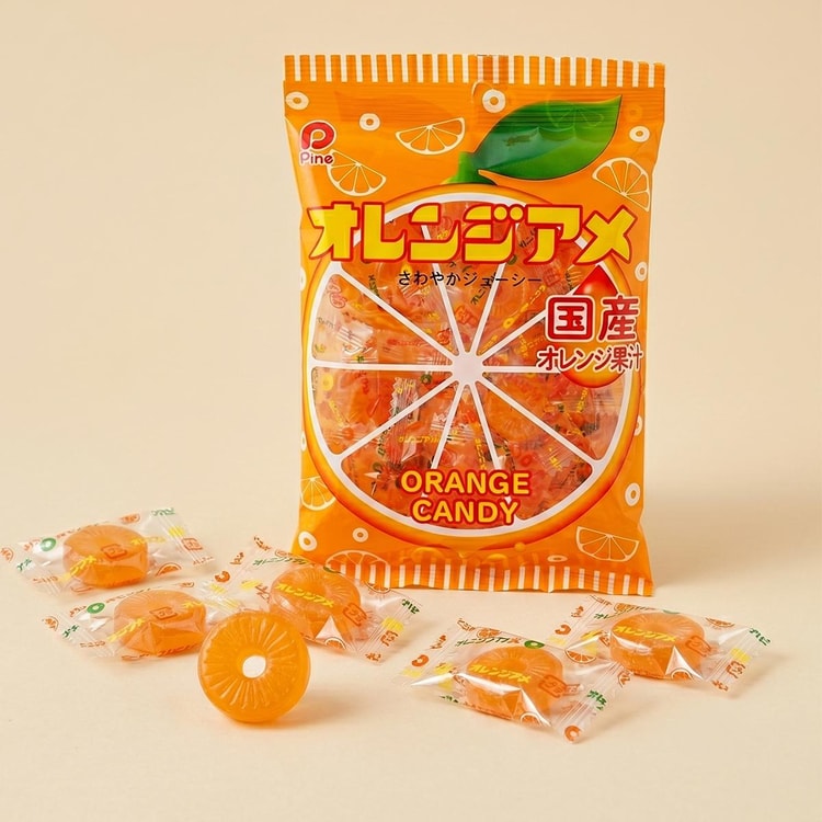 PINE Orange Candy 3.88 oz 【Made with Real Orange Juice】 - Yami.com