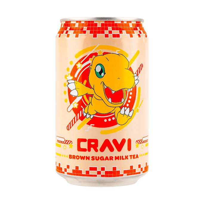 CRAVI Digimon Brown Sugar Milk Tea 315ml