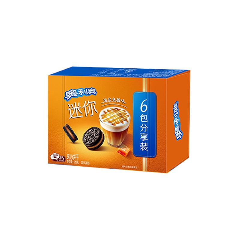 【中国直邮】 奥利奥 mini办公室零食饼干 海盐焦糖味120g*1盒 | 亚米