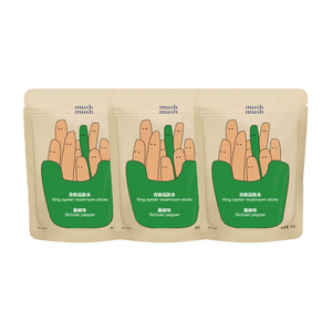 【中國直郵】 MUSHMUSH 杏鮑菇脆片蘑菇脆解饞健康零食 藤椒味25g*3袋