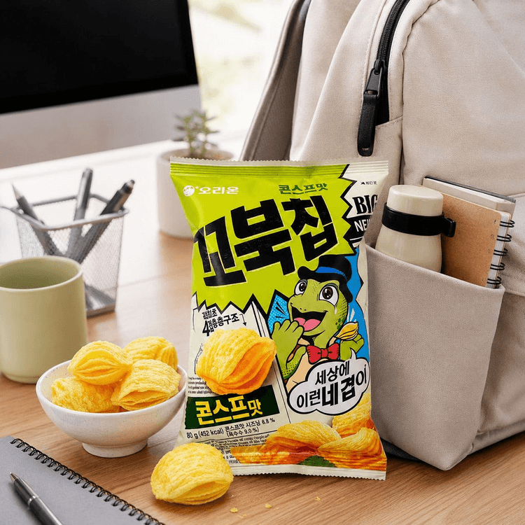 香港直送】 韓国 ORION 亀形スイートコーンチップ 70g - Yami