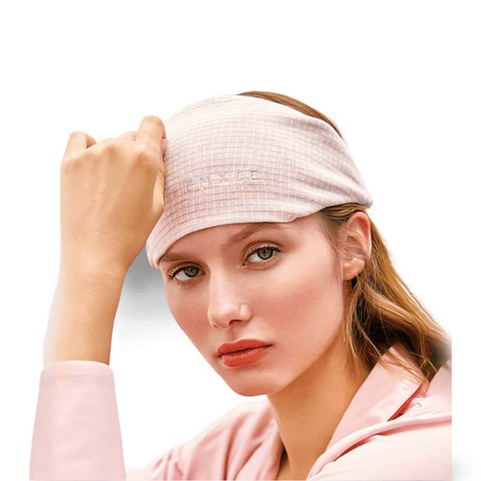 【中国直邮】 嫚熙 月子帽夏季纯棉薄款抑菌产进口莫代尔面料 玉桃色