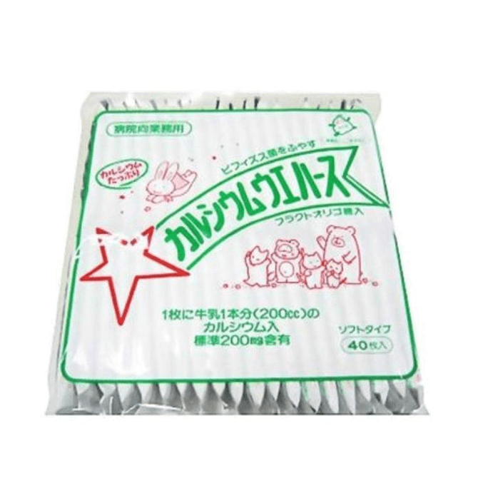【日本直邮】 日本 日本其他 中新製菓 中新製菓/钙质威化饼干香草味 40片