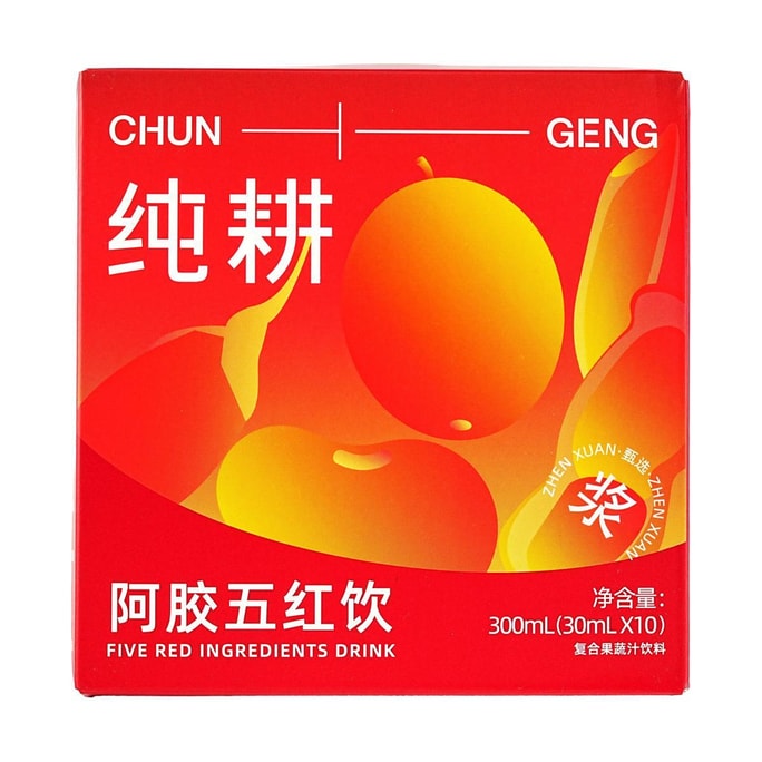 杞里香 纯耕阿胶五红饮 30ML*10袋