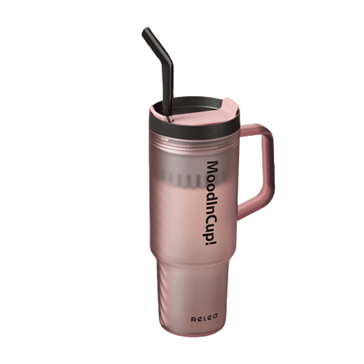 Large Capacity Straw Cup High Temperature Resistant Tritan With Handle Tea  Cup Pink 1200ml - Yamibuy.com