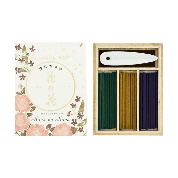 Kayuragi Stick Incense 30 Sticks Special Made With Incense Stand #Rose Lily Violet