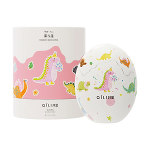 QILI其里 巨型恐龍蛋 小恐龍誕生香氛蠟燭蛋 室內持久家用香氛禮盒生日禮物 霧與蓮 200g