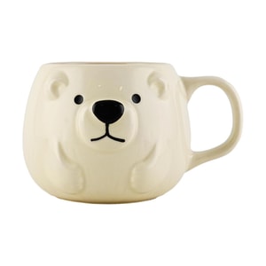 丸型ホッキョクグママグカップ 動物型カップ 128×103×高さ3.1インチ