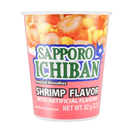 SAPPORO ICHIBAN Cup Noodles Shrimp Flavor 62g