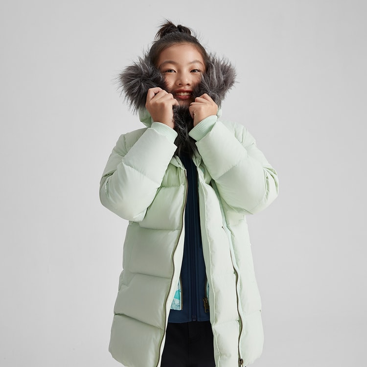 ミントグリーン ダウンジャケット ファー襟 【公式通販】