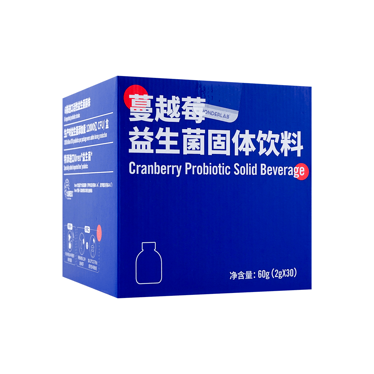 亚米独家wonderlab蔓越莓益生菌粉女性专用30枚入怎么样