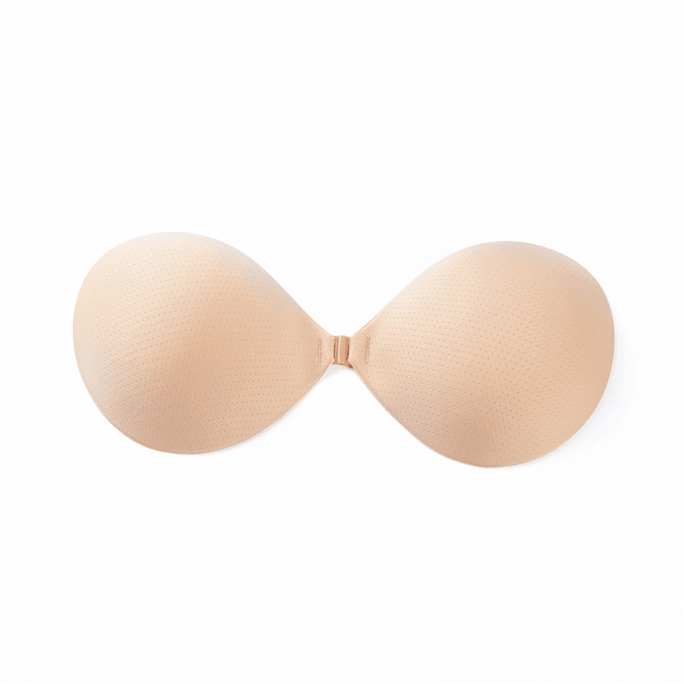 Cooling Summer Soft Cotton Thinner Adhensive Bra. Nude.  S