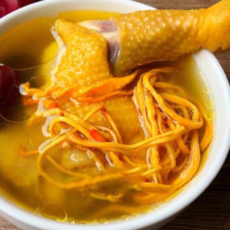 【Canada Direct Mail】 Sifanda 100g (3.53 oz) Dried Cordyceps, also known as Cordyceps Flower, Large Spore Head Golden Cordyceps, Stewing Soup Ingredient, Cold Mix, etc., Kitchen Seasoning Kitchen Ingredients 7
