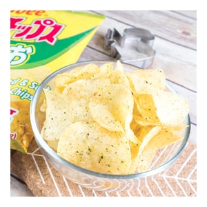 日本CALBEE卡乐比 经典原切薯片 岩烧海苔味 80g