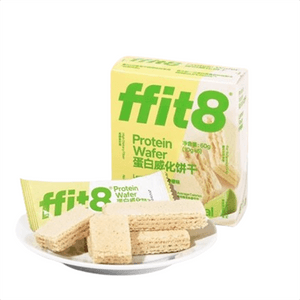 [중국 직배송] ffit8 레몬맛 프로틴 웨이퍼 비스킷 60g - 건강 간식, 오후 티타임에 딱!