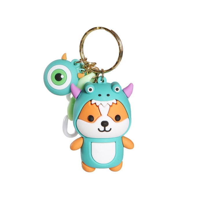 Corgi Keychain Buddy - Dinosaur