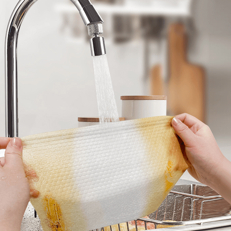 JIANROU简柔 懒人抹布干湿两用厨房纸擦巾 一次性洗碗布百洁布 高级厨房纸 加厚吸水锁油无纺布 50片 3