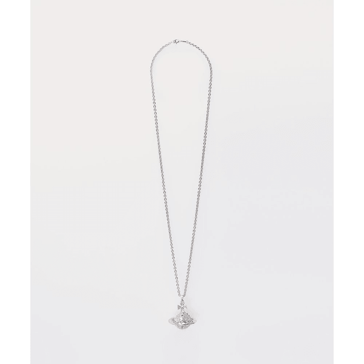 Mayfair Large Orb Pendant Necklace in GUNMETAL-TANZANITE