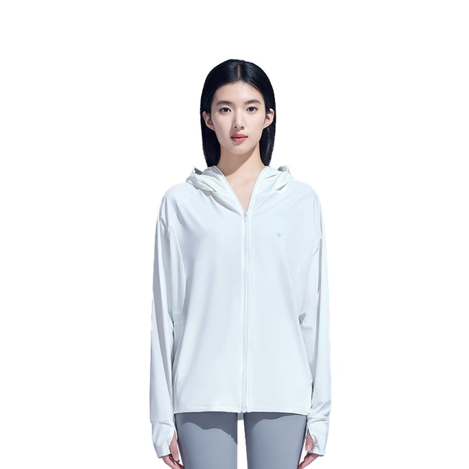 [中国直送] Moxun 夏用日焼け止め服 アウトドアスポーツ用 日焼け止め UPF50+ 日焼け止め服 ホワイト XL (身長166-175CM、150斤以下)