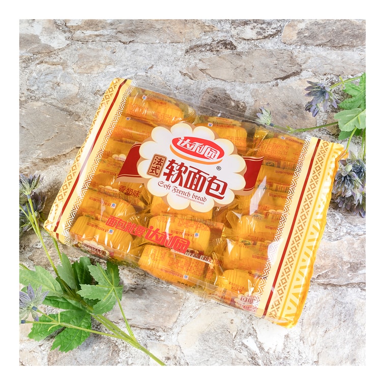 Soft French Bread 18 Pieces 12.69 oz+AD Calcium Milk Drink 4.22 fl oz*4 Packs【Breakfast Combo Pack】 9