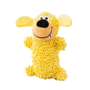 【中国直邮】 嬉皮狗 怪叫狗狗玩具发声耐咬解闷神器磨牙咬不烂洛克黄15*11cm*1件