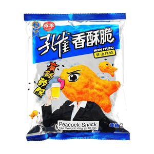 Peacock Snack Fish Flavor 2.11 oz【Non Fried】