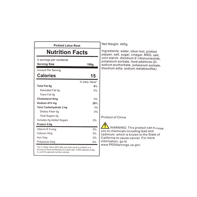절인 연근, 14.1oz 5