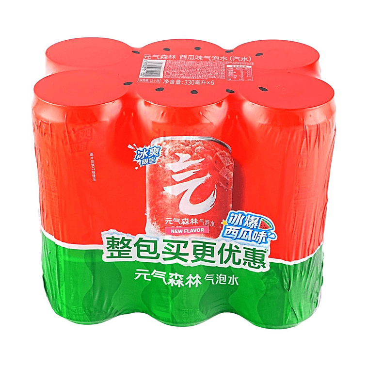 スパークリングウォーター、スイカアイス風味、11.16液量オンス×6缶【砂糖0、脂肪0、カロリー0】【夏季限定：ひんやり爽やか】 4