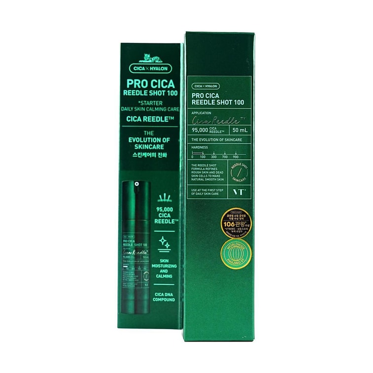 韩国VT 积雪草微针精华 PRO 100 50ml 集中镇静 透亮光滑 补水保湿 低刺激 日常护理 8