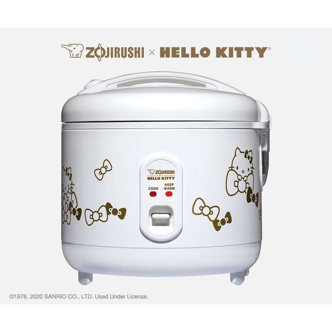 日本ZOJIRUSHI象印 限量版Hello Kitty主题多功能保温电饭煲 5.5杯米 NS-RPC10KT 白色