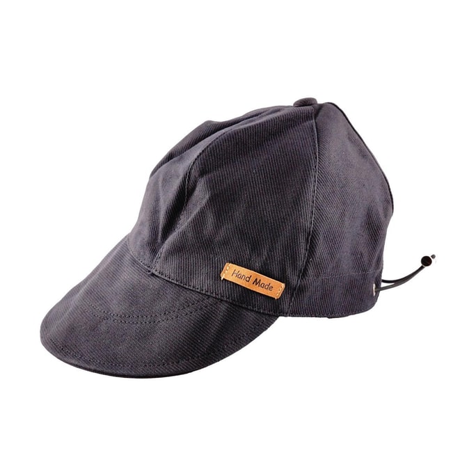 Diagonal Cotton Lightweight Breathable Sun Hat, Black