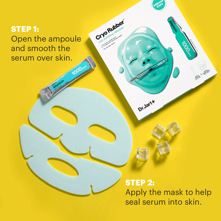 韓國DR.JART+蒂佳婷 娃娃臉鎮定舒緩面膜兩部曲 安瓶精華+橡膠面膜 1組入 4