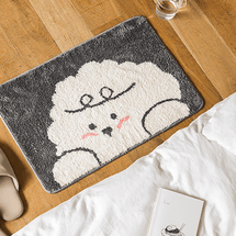 장식 러그 목욕 매트 샤워 매트 미끄럼 방지 흡수성 욕실 러그 Bori 23.6x15.7"