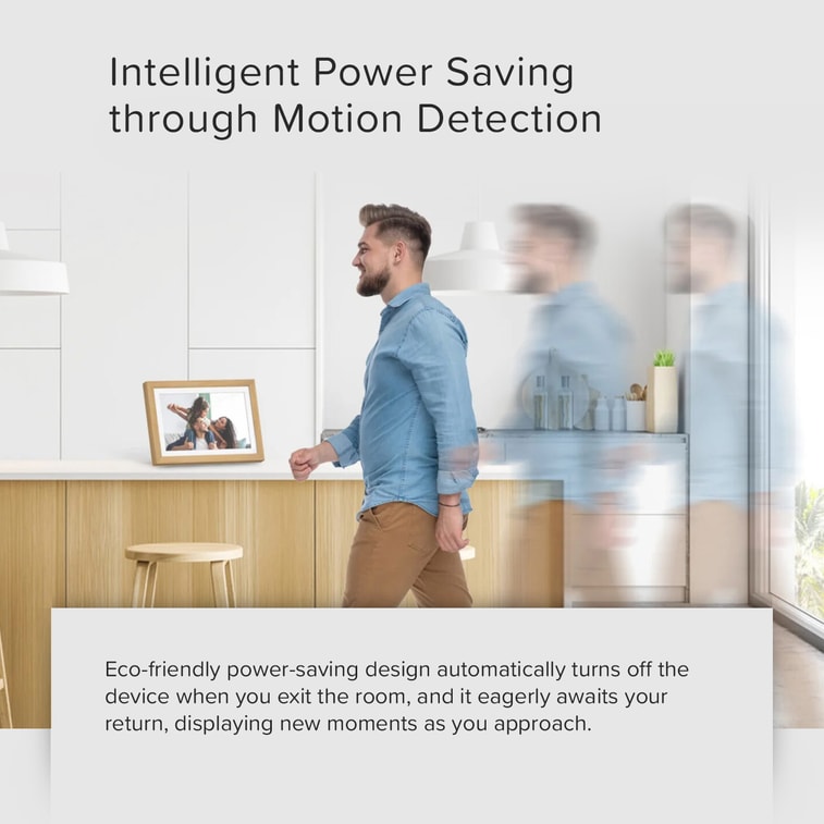 Digital Picture Frame   10.1 Inch w/ Connected App    Frame LiveWhite 6