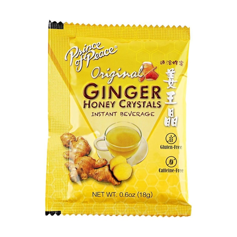 美國太子牌 即溶緩解經祛寒美容蜂蜜薑王晶薑茶 10包入 12