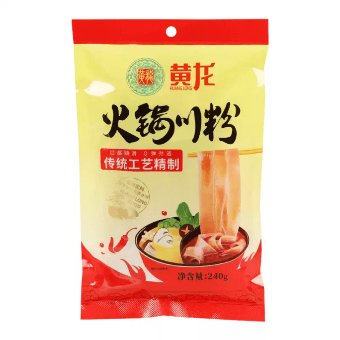Huanglong Sichuan Hot Pot Wide Sweet Potato Noodles 240g*2 Bags