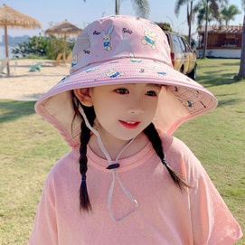 New Uv Resistant Baby Sun Hat Fisherman HatLight Pink F
