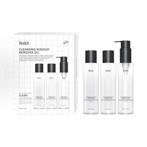 【香港直邮】 韩国 赫诗琴 净颜卸妆油135ml×3瓶 天然植萃三合一 深层清洁 温和不刺激 保湿不紧绷 敏感肌可用