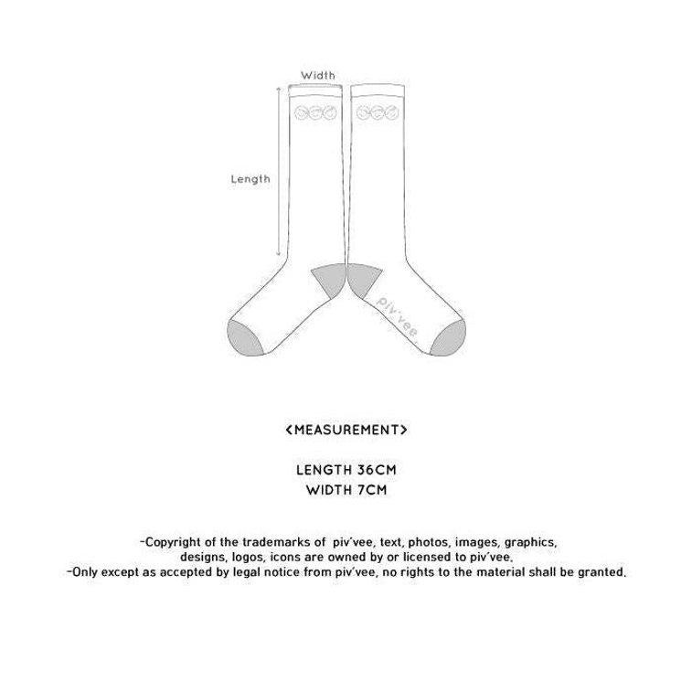 [캐나다 직배송] 피브비 코리안핏 무릎까지 오는 양말, 블랙 13