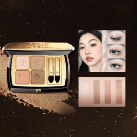 スカルプチャー 4色アイシャドウケース #02 ホワイトティーシャンパン #104+#101+#113+#304【HOT】