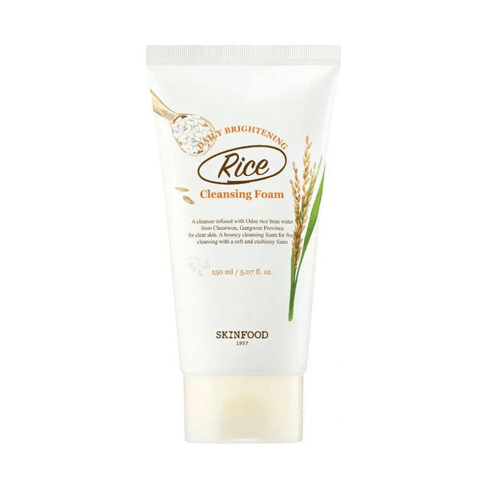 Rice Daily Brightening Cleansing Foam, 5.07 fl oz
