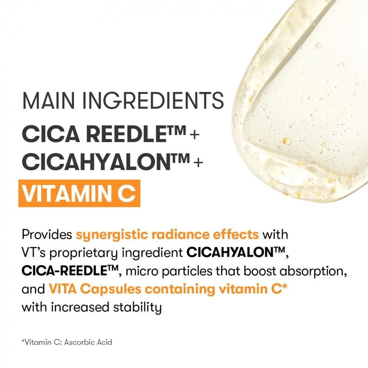 【韓國直郵】 韓國 VT 薇締微針維他命精華液微晶導入提亮膚色淡化痘印收縮毛孔 700 30ml 3